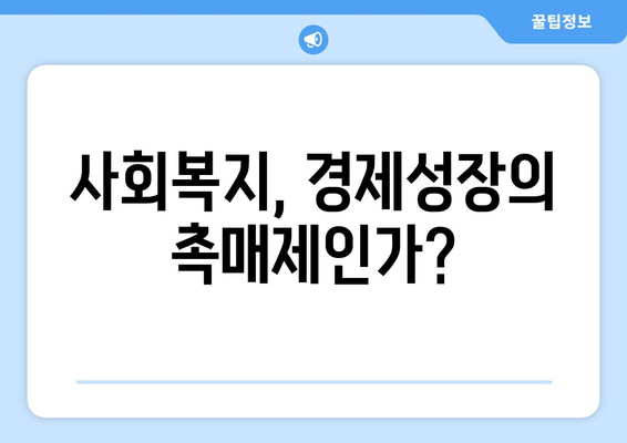 사회복지와 경제 발전 간의 상관관계 분석